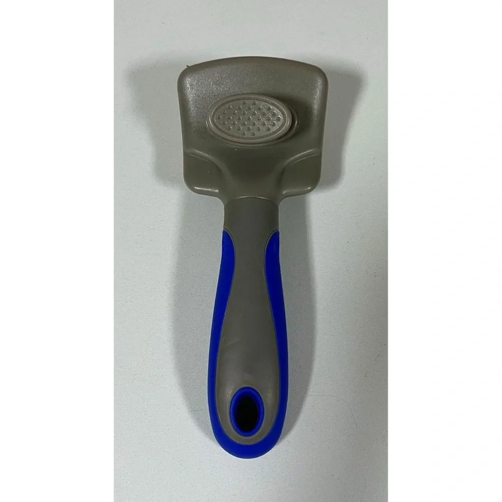 Pet Cats Dogs Brush Hairbrush Brushing Grooming Tool with Button to Release Fur